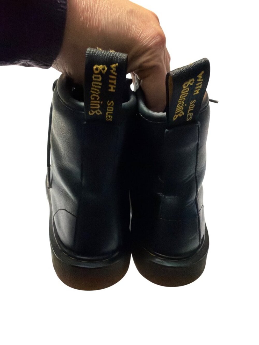 Dr. Martens 1460 J Black Leather Lace-Up Boots Size 36 - Picture 6 of 8